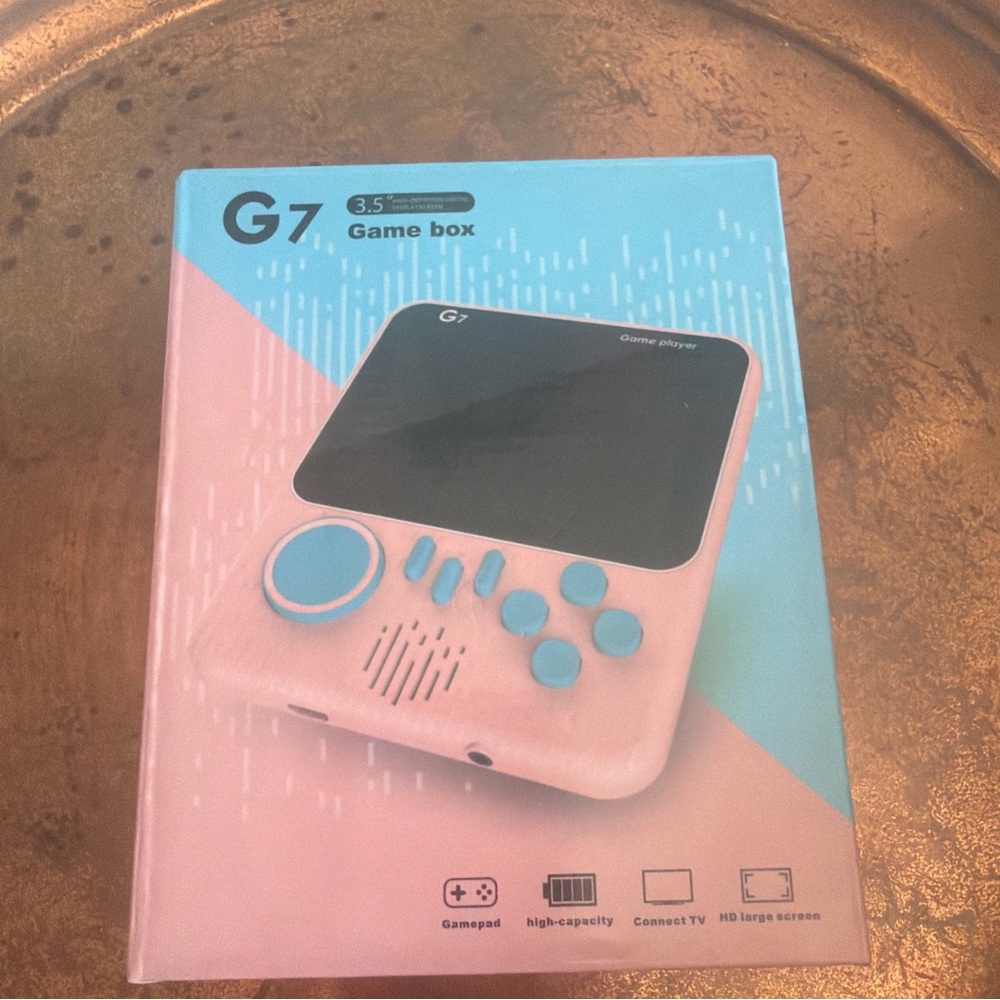 Portable Game Box Handheld Console - Pink & Blue